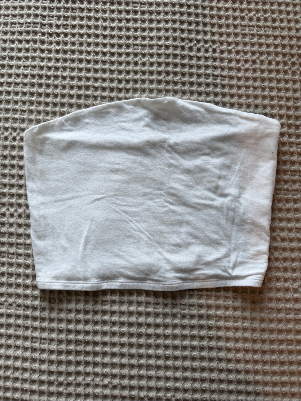 Women’s White Tube Top - Classic Cotton Stretch